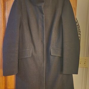 Nine West Classic Black Pea Coat